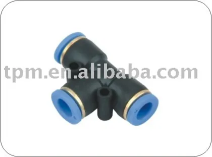 Tee Connector (Pneumatics, Pneumatic Connector)