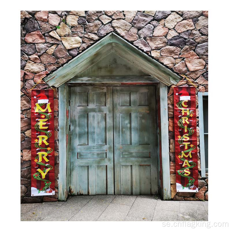 Merry Christmas flagga Merry Christmas Banner 180cm * 60cm