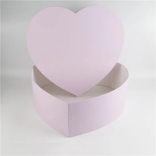 Custom Made Luxury Packaging Heart Shape Flower Box