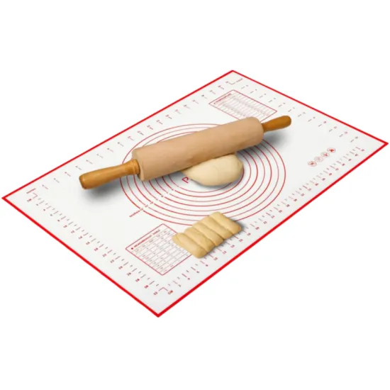 Non-Stick Silicone Baking Mat with Size Guide Circles for Dough and Fondant