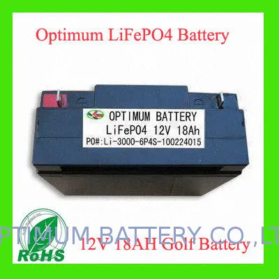 2012 Newest Ups / Golf Trolley Battery Pack 12volt 18ah Electric Golf Trolley Batteries
