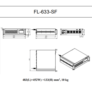 633 nm Einzelfrequenzmodus Faserlaser