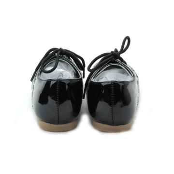 Sorte Oxford-sko i ægte læder til børn