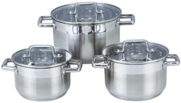 Stainless Steel Double Handles Soup Pot Kitchenware