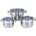 Stainless Steel Double Handles Soup Pot Kitchenware