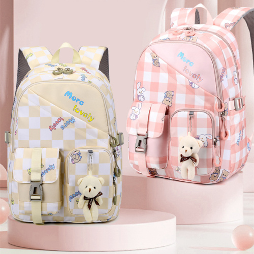 Kaninchen -Cartoon Druckschule Rucksack Mädchen