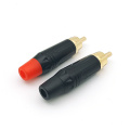 Gold-plated Male RCA Audio Speaker Plugs Cable Connector