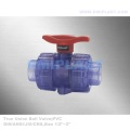PVC Clear Ball Valve 3/4 "1-1 / 4" 1-1 / 2 "