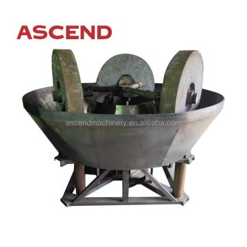 1100 1200 3 Roller Wet Pan Mill Manufacturer in China for Sudan Market