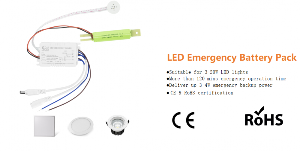 Precio barato 3-25W LED Driver de emergencia