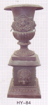 cast iron flower pots