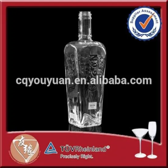700m glass gin packaging bottle custom liquor bottle