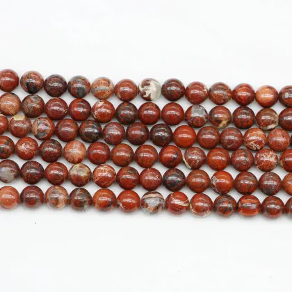 Natural Crystal Loose Beads Safflower Stone Round Beads