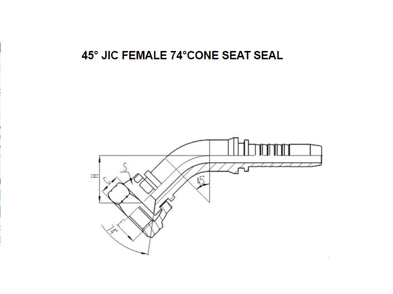 45° JIC Female 74° Cone 26741