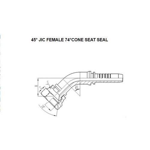 45° JIC Female 74° Cone 26741