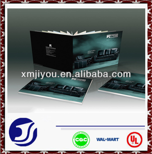 customed square brochure printing glossy