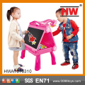 Hot vente 4 en 1 projecteur enfants plastique étude Table pliante