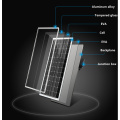 Panel celular de energía solar negra 250W Alta eficiencia