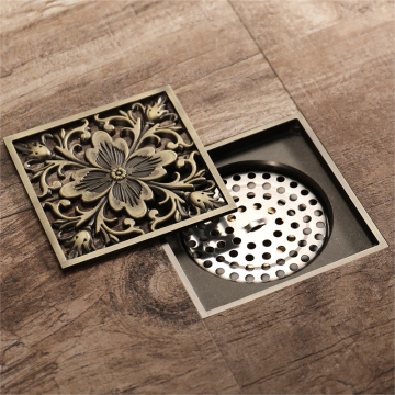 Anti-odor shower brass floor Drain Wire
