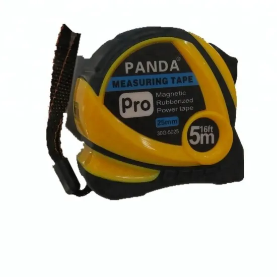 New 5Meters Power Locked Rubber Coated Tape Measure