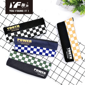 Custom power style cute canvas pencil case