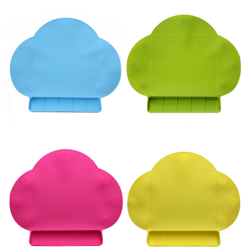 Partihandel Baby Cloud Shaped Non Slip Silicone Placemat