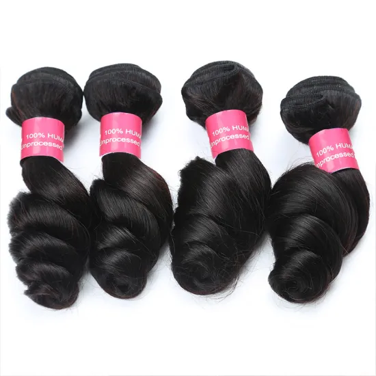 Brazilian Remy Loose Wave bundles,Brazilian virgin hair 3 bundles and 1 closure,Brazilian human hair bundles