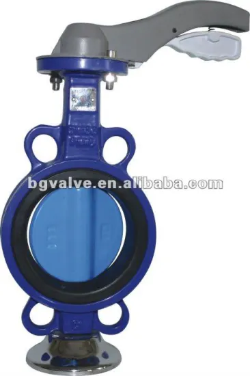 Wafers End Type Butterfly Valves with Nylon Coated Disc