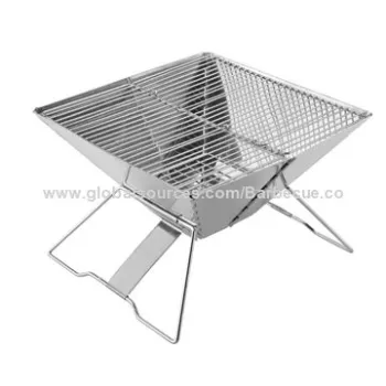 Foldable BBQ Grill, Made of Stainless Steel, with Carry Bag, Easy to Show Logo, Superior quality
