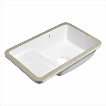 Integrated Balcony Laundry Cabinet with Basin and Under Counter Ceramic Sink with Washboard