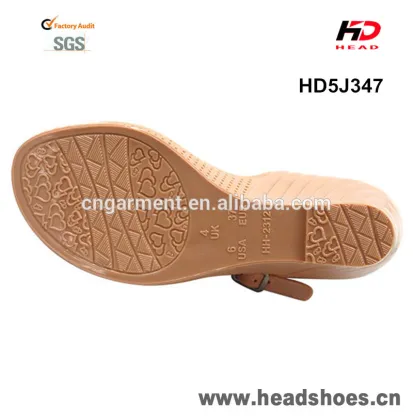 High heel plastic pvc sandals for women jelly sandals