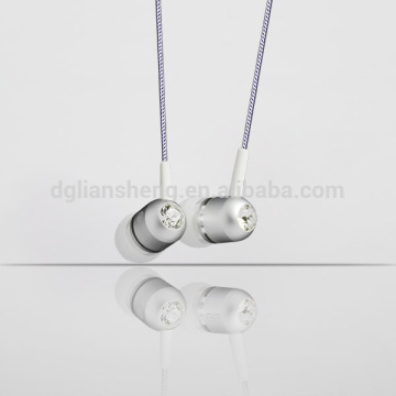 Crystal Studded Headphones, In Ear Crystal Rhinestone DJ Headphones