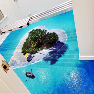 Custom design PVC 3d floor art