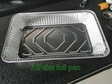 Rectangle aluminum foil container full size foil pan