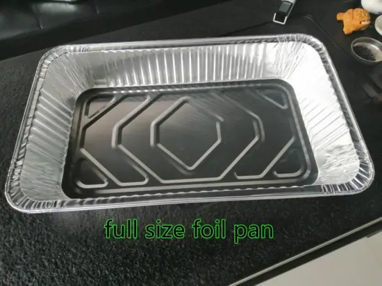 Rectangle aluminum foil container full size foil pan