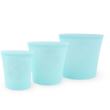 Hot Sale Different Size FDA/LFGB Standard Reusable Silicone Snack Bags