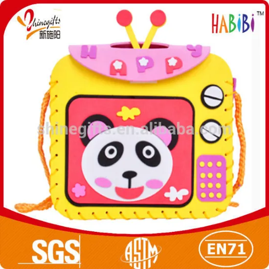 fancy handmade eva animal bag for kids