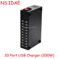 Station de charge USB 100W de 20 ports pour plusieurs appareils