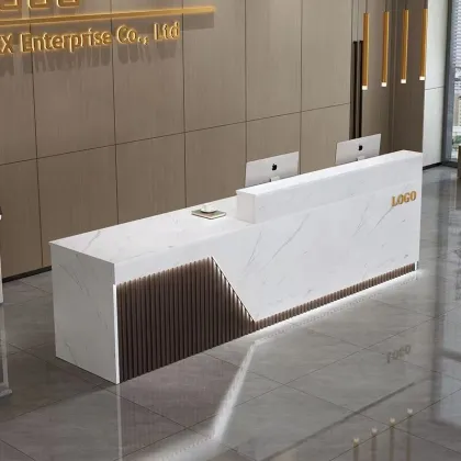 Factory Direct Luxury Office Reception Desks: Modern Designs for Hotels, Salons & More