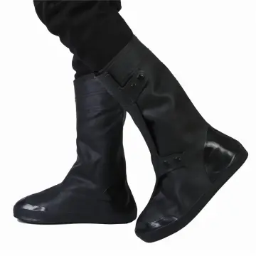 Reusable Foldable Waterproof Non-Slip Rain Shoe & Boot Covers High Top Silicone Outdoor Boots Covers