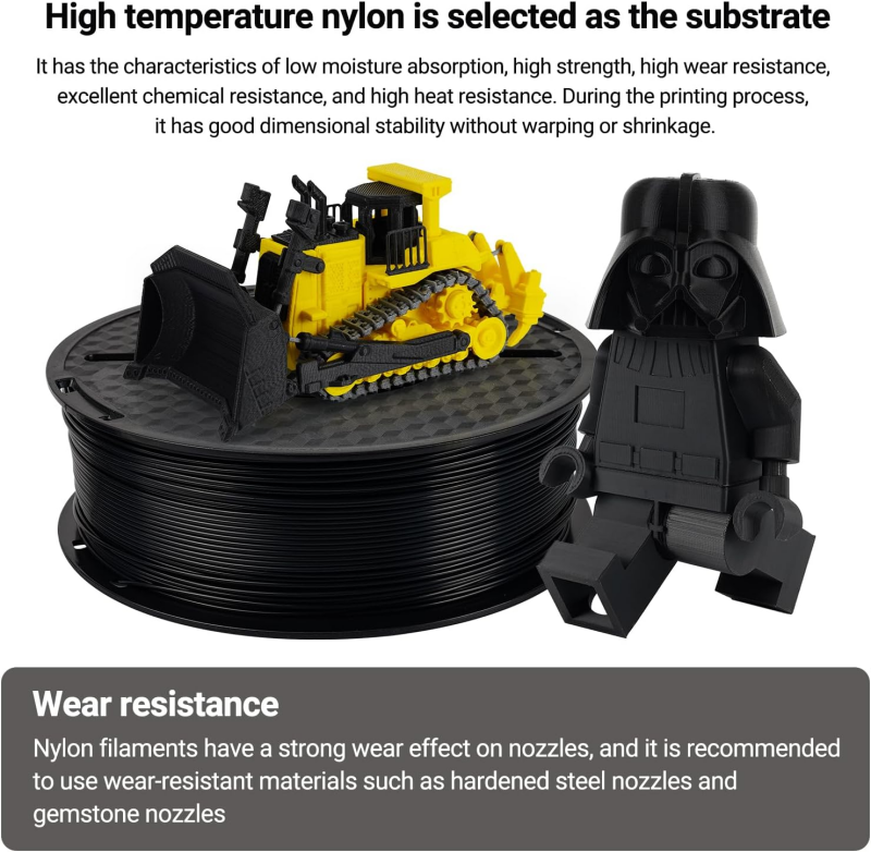 PA6 Nylon 3D Printing Filament 1.75mm