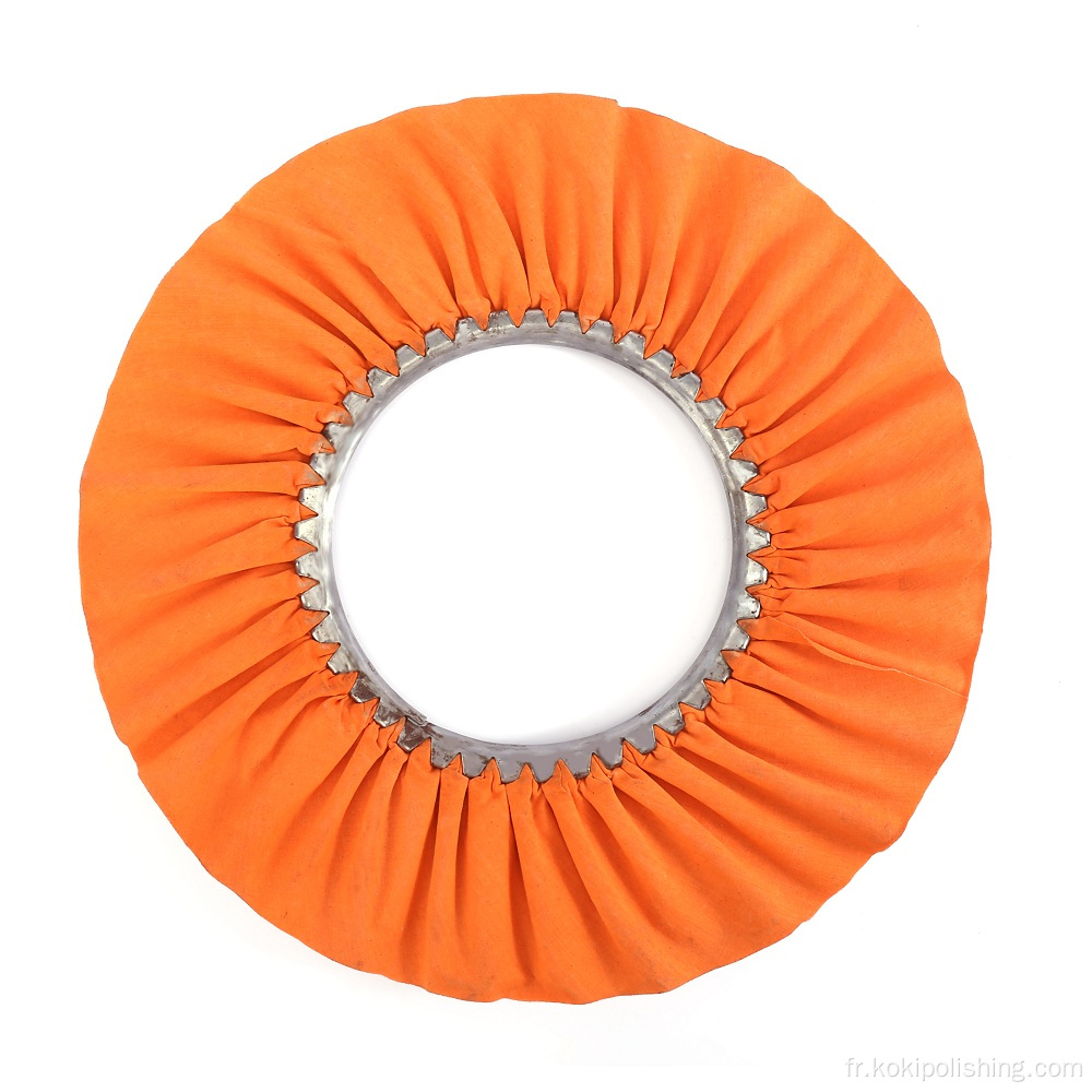 Roue de polissage en coton orange polissage