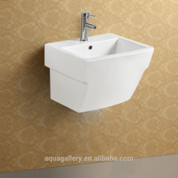 Bathroom Corner Wall Mounted High Gloss Glazed Ceramic Basins