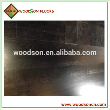 180 mm Width Smoked Three Layers Oak Solid Wood Flooring