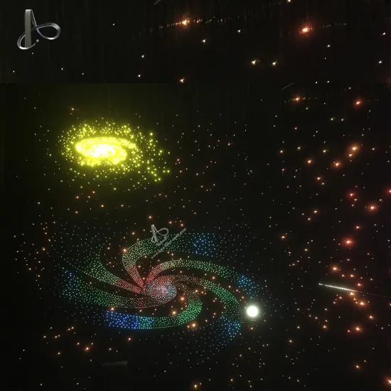 Starry Sky LED Fiber Optic Ceiling Panel Lights with Star RGB Light Kit