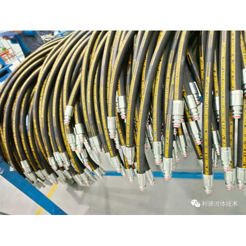 SAE100R6 Fiber Braided υδραυλικό εύκαμπτο σωλήνα