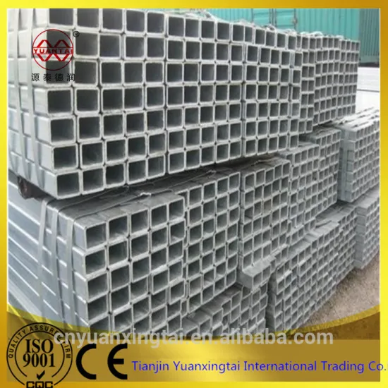 ERW silvery pre galvanized square tube for decoration