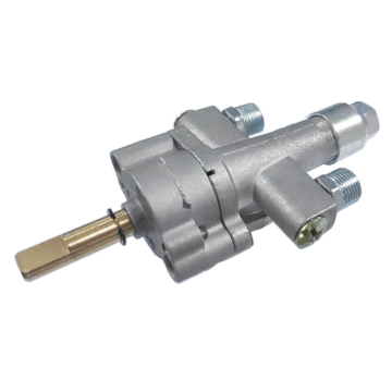 Safety double outlet gas oven valve