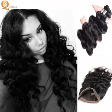 Peruvian Hair 100% Virgin Frontals With Baby Hair Human Lace Closure 360 Lace Frontal With 10a 12a Human Brazilian Hair Bundles