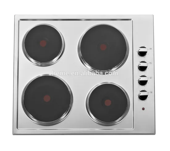 CE Stainless Steel Side Control 4 Zone Electric Hob/Cooktop PER6042S-A1